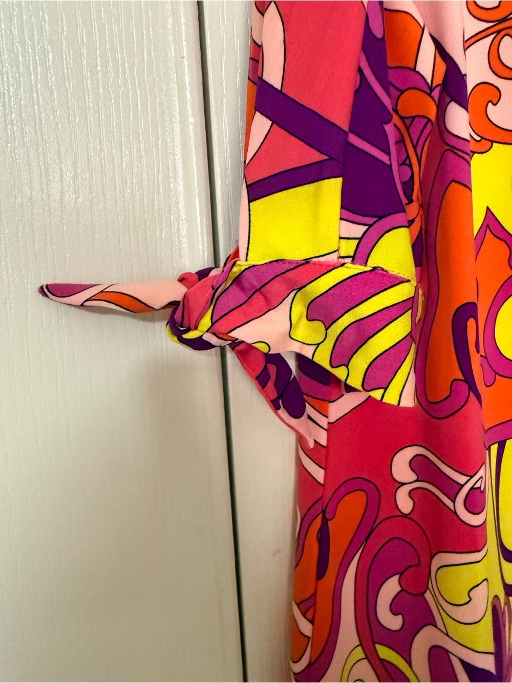 NWT Trina Turk Vinet Tie Sleeve Floral Mini Dress - Picture 5 of 5